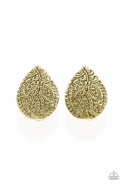 Paparazzi Earring - Seasonal Bliss - Brass