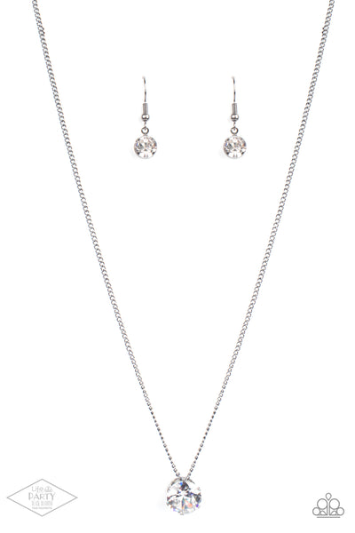 Paparazzi Necklace - What A Gem - Gunmetal