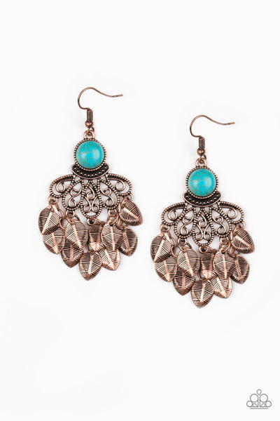 Paparazzi Earring - A Bit On The Wildside - Copper