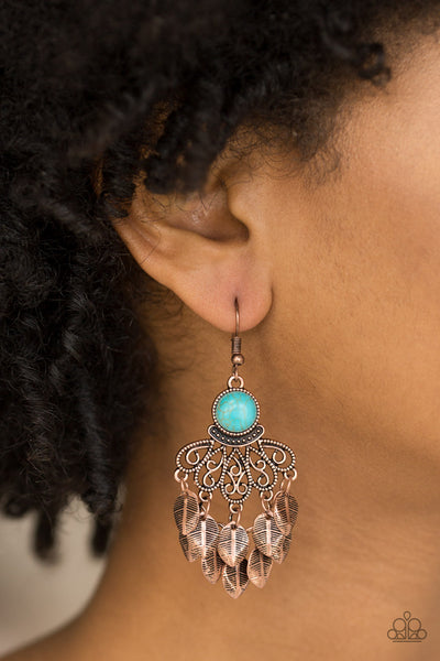 Paparazzi Earring - A Bit On The Wildside - Copper
