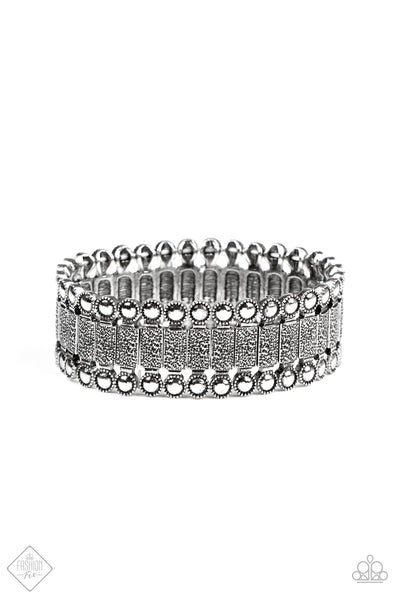 Paparazzi Bracelet - Rustic Rhythm - Silver