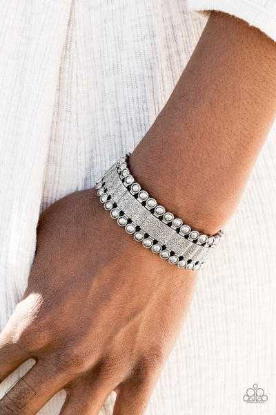 Paparazzi Bracelet - Rustic Rhythm - Silver