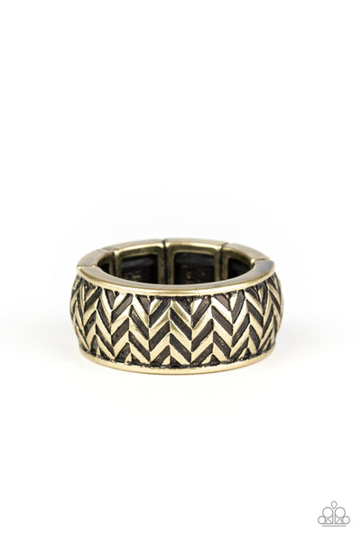 Paparazzi Ring - Survival Skills - Brass Urban