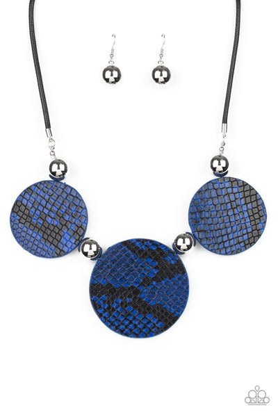 Paparazzi Necklace - Viper Pit - Blue