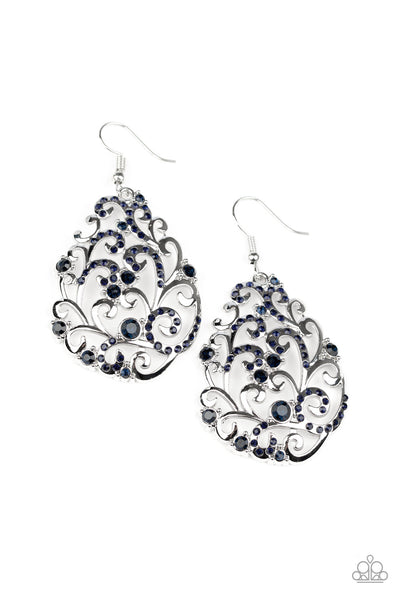 Paparazzi Earring - Winter Garden - Blue