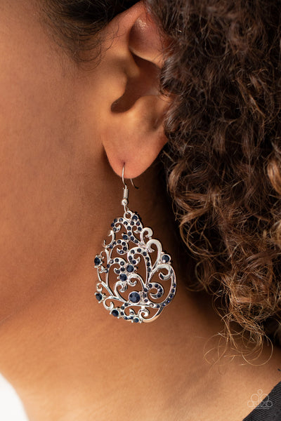 Paparazzi Earring - Winter Garden - Blue
