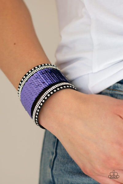 Paparazzi Bracelet - Mermaids Have More Fun - Blue & Purple Urban Wrap