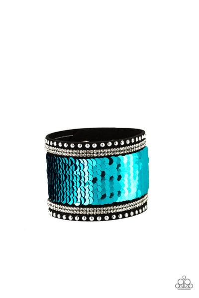 Paparazzi Bracelet - Mermaids Have More Fun - Blue & Purple Urban Wrap