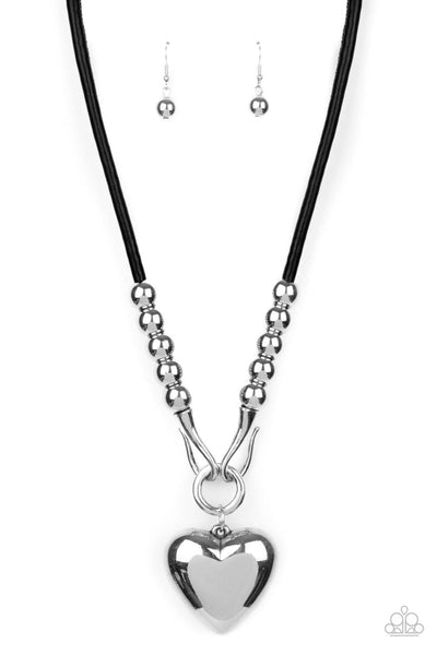 Paparazzi Necklace - Forbidden Love - Black