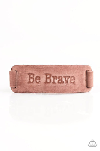 Paparazzi Bracelet - Put On A Brave Face - Brown