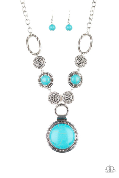 Paparazzi Necklace - Sedona Drama - Blue