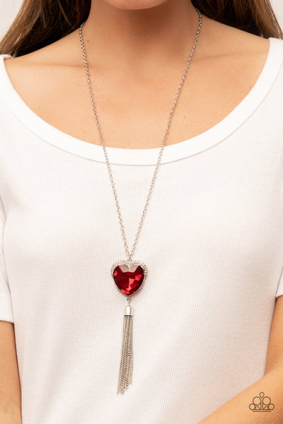 Paparazzi Necklace - Finding My Forever - Red