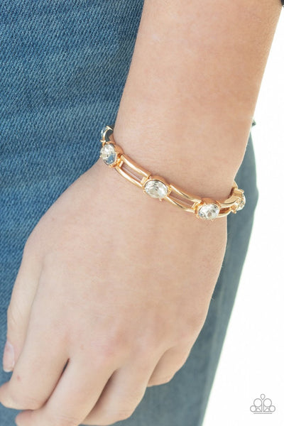 Paparazzi Bracelet - Flash or Credit? - Gold