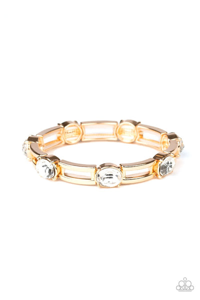 Paparazzi Bracelet - Flash or Credit? - Gold