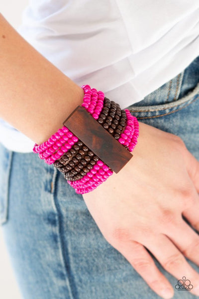 Paparazzi Bracelet - Jamaican Me Jam - Pink
