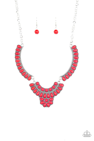 Paparazzi Necklace - Omega Oasis - Red