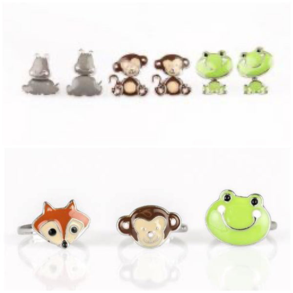 Starlet Shimmer Animal Ring/Earring Set