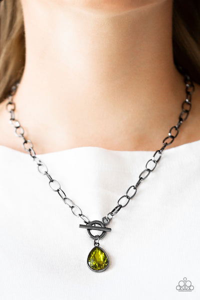 Paparazzi Necklace - So Sorority - Green