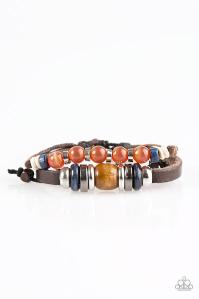 Paparazzi Bracelet - Summer On Replay - Orange Multi Urban