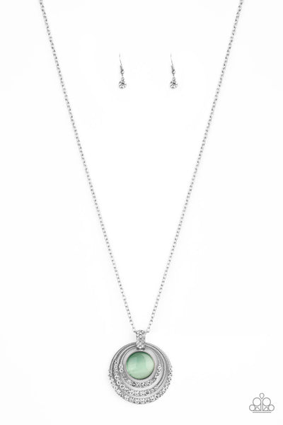 Paparazzi Necklace - A Diamond A Day - Green