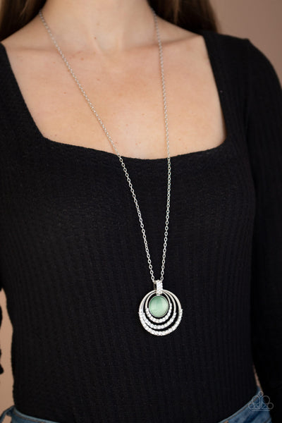 Paparazzi Necklace - A Diamond A Day - Green
