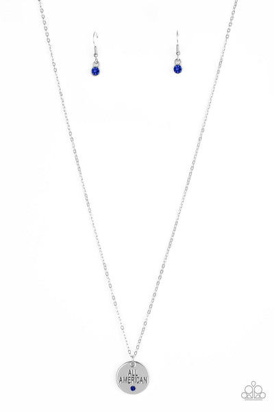 Paparazzi Necklace - All American, All The Time - Blue