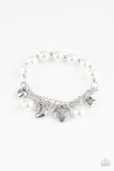 Paparazzi Bracelet - More Amour - White