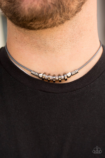 Paparazzi Urban Collection - Ancient Canyons - Silver Necklace