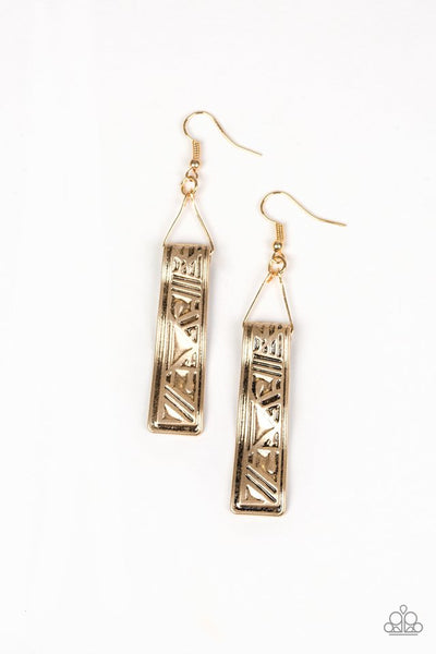 Paparazzi Earring - Ancient Artifact - Gold