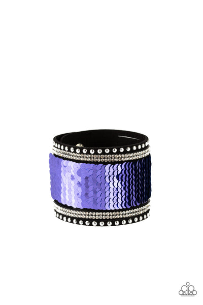 Paparazzi Bracelet - Mermaids Have More Fun - Blue & Purple Urban Wrap