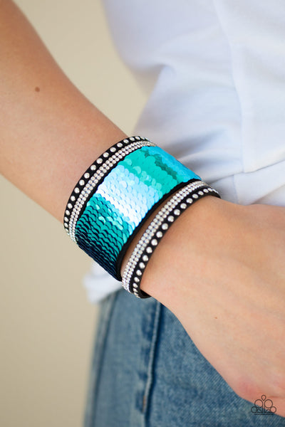 Paparazzi Bracelet - Mermaids Have More Fun - Blue & Purple Urban Wrap