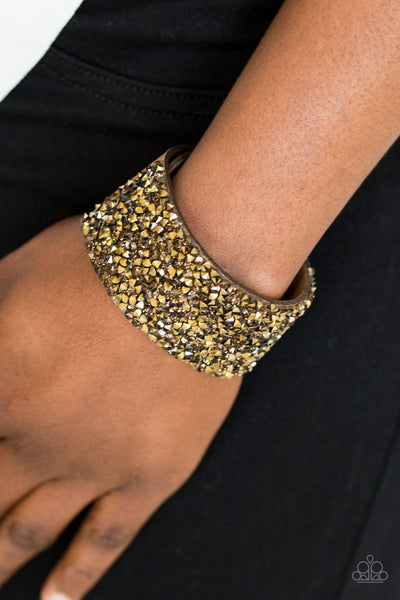 Paparazzi Bracelet - More Bang For Your Buck - Brass Urban Wrap