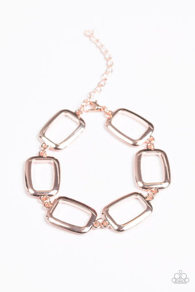 Paparazzi Set - Gorgeously Geometric / Basic Geometry - Rose Gold