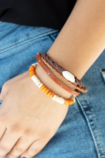 Paparazzi Bracelet - Beach Bounty - Orange Urban