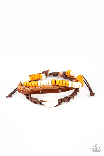 Paparazzi Bracelet - Beach Bounty - Orange Urban