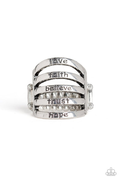 Paparazzi Ring - Never Lose Faith - Silver