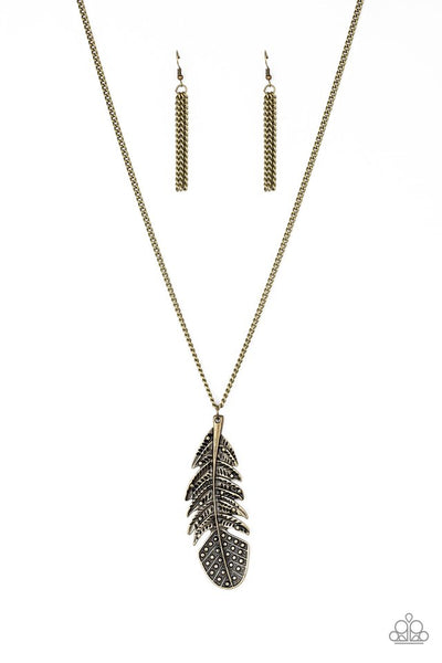 Paparazzi Necklace - Free Bird - Brass