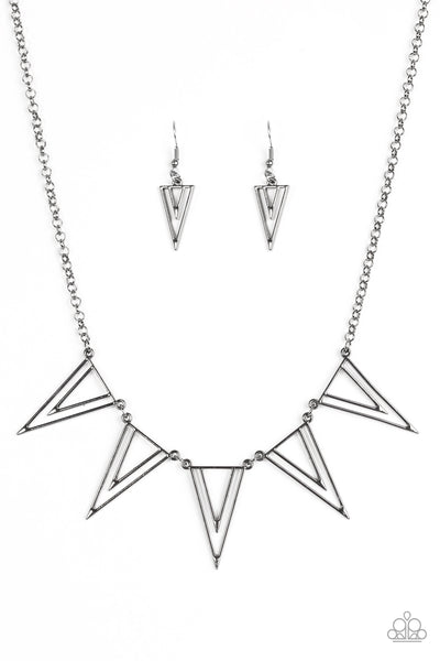 Paparazzi Necklace - Bite the Big One - Black