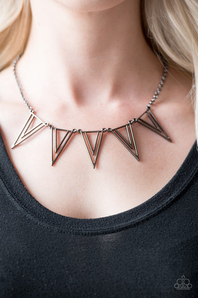 Paparazzi Necklace - Bite the Big One - Black