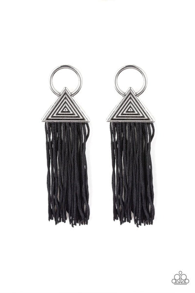 Paparazzi Earring - Oh My Giza - Black