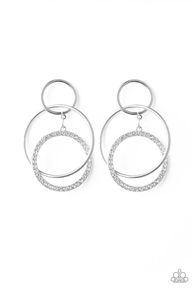 Paparazzi Earrings - Metro Bliss - White