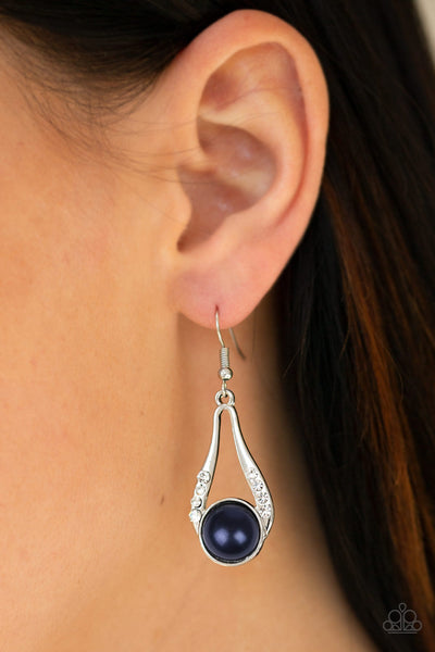 Paparazzi Earring - Headliner Over Heels - Blue
