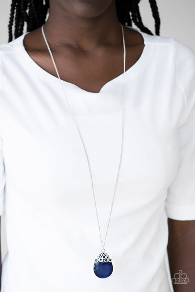 Paparazzi Necklace - Nightcap and Gown - Blue