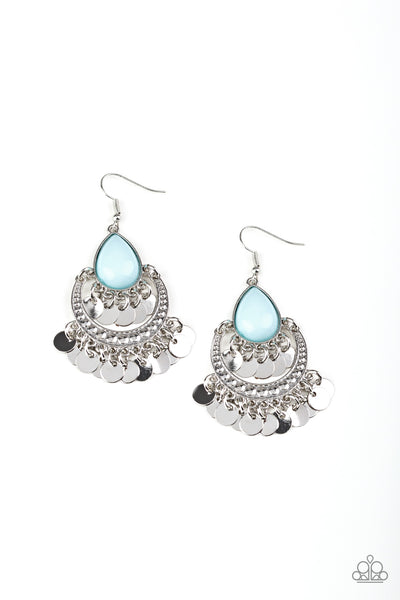 Paparazzi Earring - Bodaciously Boho - Blue