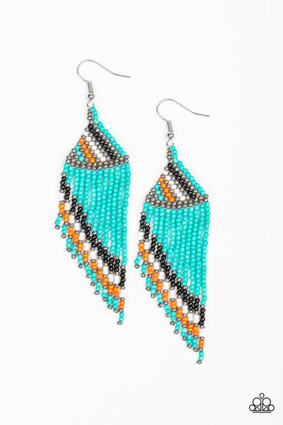 Paparazzi Earring - Bodaciously Bohemian - Blue