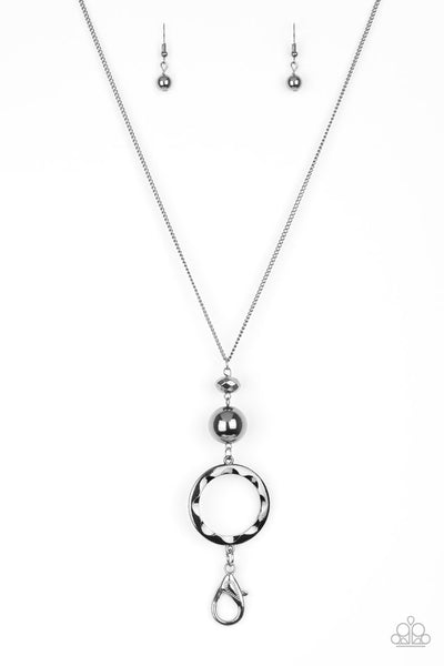 Paparazzi Lanyard - Bold Balancing Act - Black