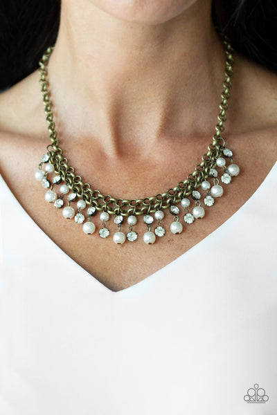 Paparazzi Necklace - You May Kiss the Bride - Brass