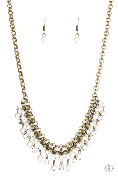 Paparazzi Necklace - You May Kiss the Bride - Brass