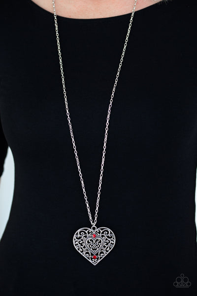 Paparazzi Necklace - Classic Casanova - Red