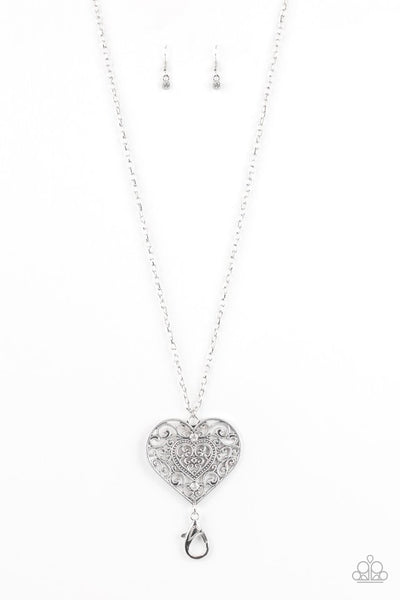 Paparazzi Lanyard - Classic Casanova - White